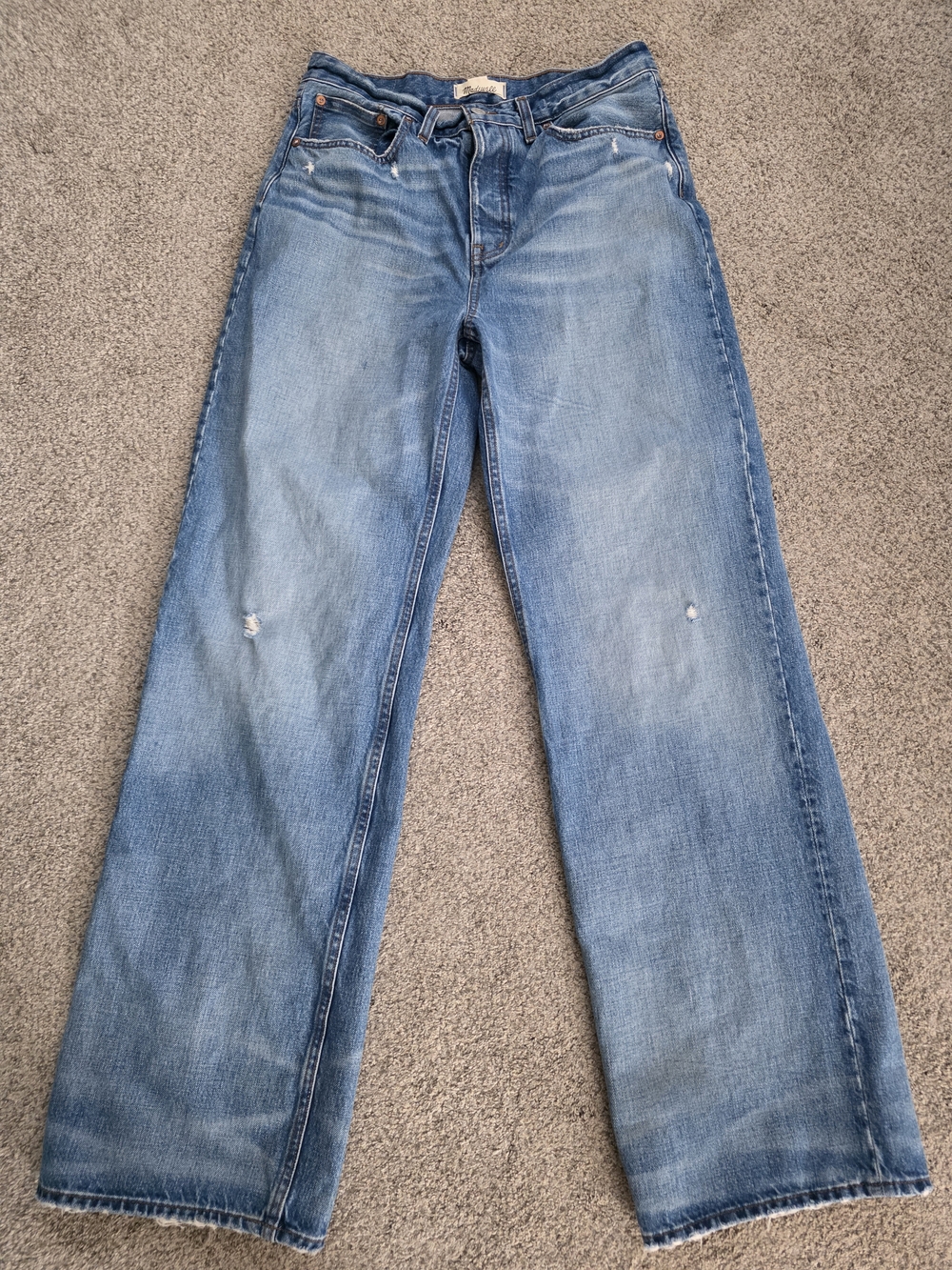 Madewell Low Slung Baggy Denim Jeans 27 Tall - Picture 7 of 16